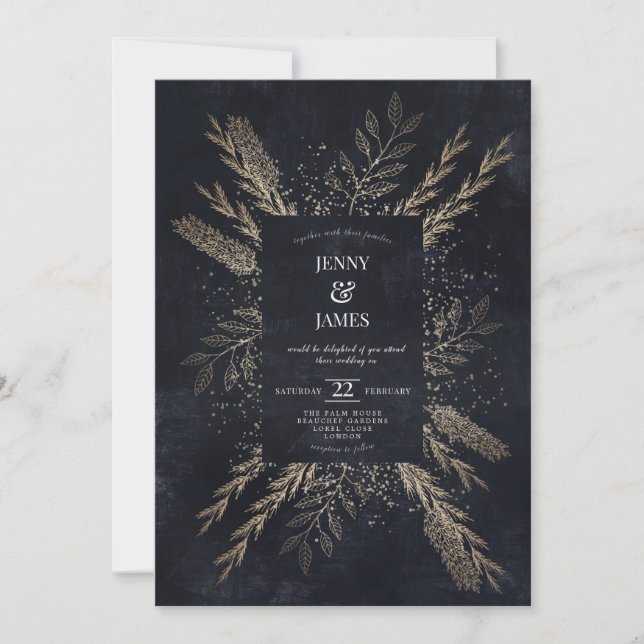 Gilded Meadow Holiday Card (Front)