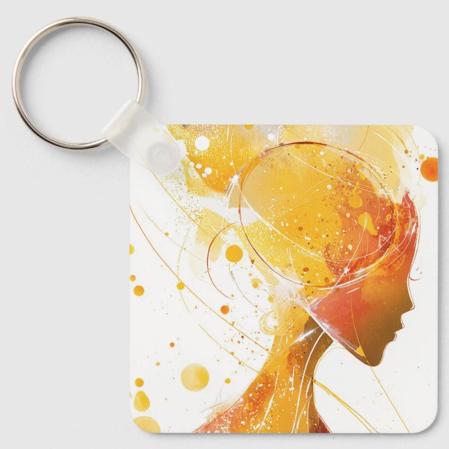 Gilded Mind Key Ring (Front)