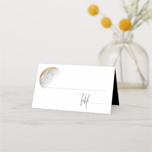Gilded Moon Wedding Place Card