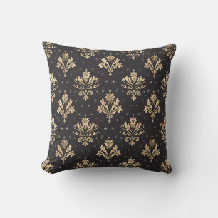 Gilded Noir Damask Princesscore Cushion