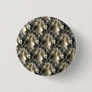 Gilded Pearls 3 Cm Round Badge