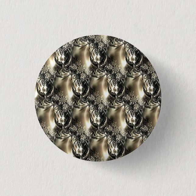 Gilded Pearls 3 Cm Round Badge (Front)