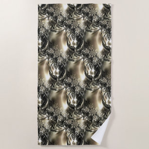 Gilded Pearls Beach Towel