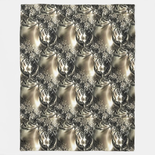 Gilded Pearls Fleece Blanket (Front)