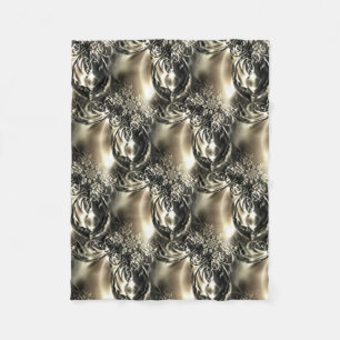 Gilded Pearls Fleece Blanket