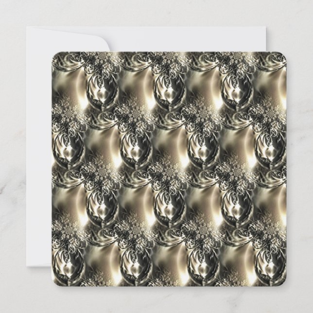 Gilded Pearls Holiday Card (Front)