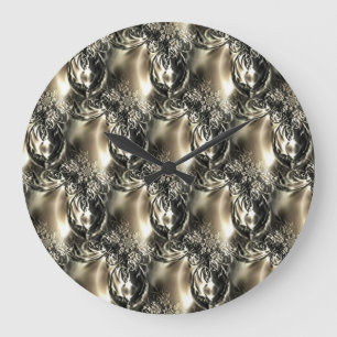 Gilded Pearls Large Clock