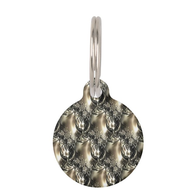 Gilded Pearls Pet Tag (Front)