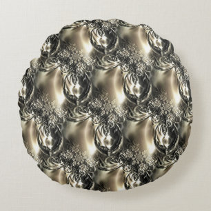 Gilded Pearls Round Cushion