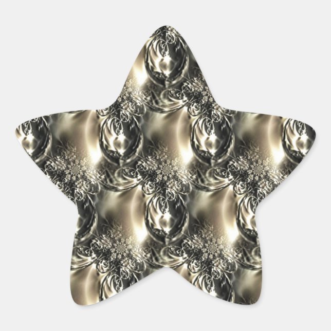 Gilded Pearls Star Sticker (Front)