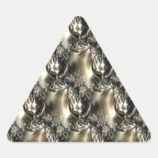 Gilded Pearls Triangle Sticker (Front)