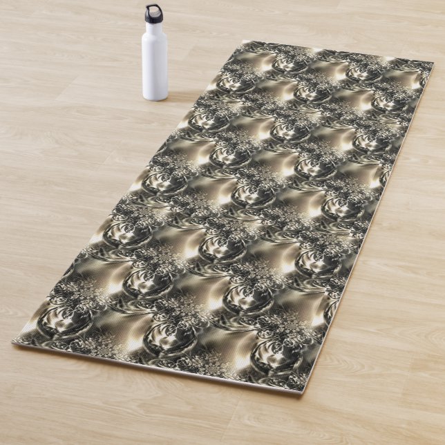 Gilded Pearls Yoga Mat (In Situ)