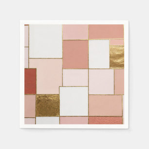Gilded Rose Geometry Napkin