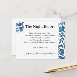 Gilded Royal Elegance Rehearsal Dinner Invitation Postcard