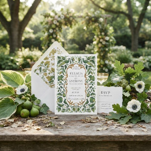 Gilded Royal Elegance Wedding Invitation