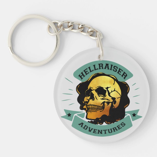 Gilded Skull Hellraiser Adventure Key Ring (Front)