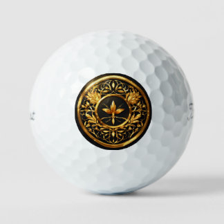 "Gilded Sphere: A Golf Odyssey" Golf Balls