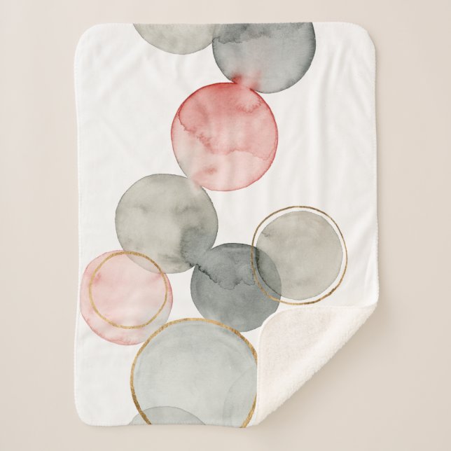 Gilded Spheres Sherpa Blanket (Front)