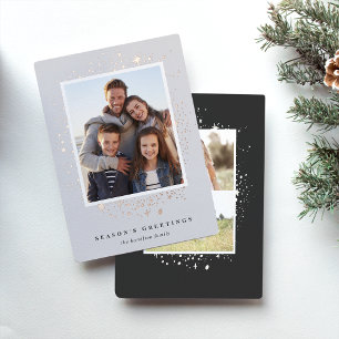 Gilded Stars   Photo Foil Holiday Card