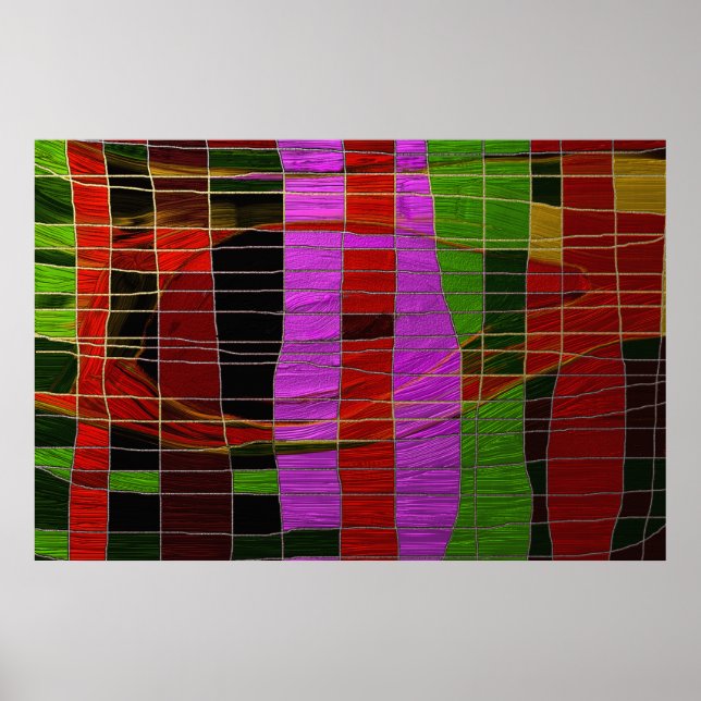 Gilded Stripes Poster (Front)