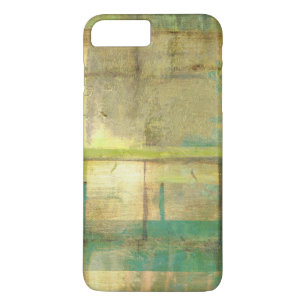 Gilded Turquoise and Green Abstract Painting iPhone 8 Plus/7 Plus Case