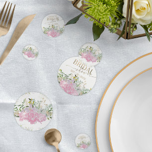 Gilded Wildflower Spring Watercolor Bridal Shower Confetti