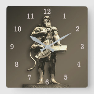 Gilgamesh Square Wall Clock