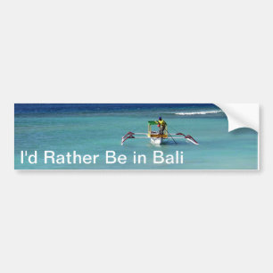 Gili Islands Boat Bumper Sticker