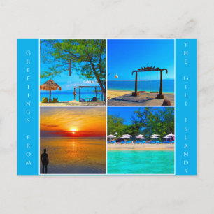 gili islands greetings postcard