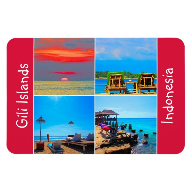 gili islands life magnet (Horizontal)
