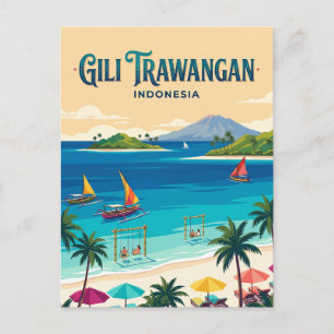 Gili Trawangan Indonesia Postcard
