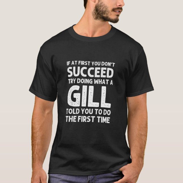 Gill  Surname Family Tree Birthday Reunion Idea T-Shirt (Front)