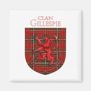 Gillespie Tartan Scottish Plaid Lion Rampant Magnet