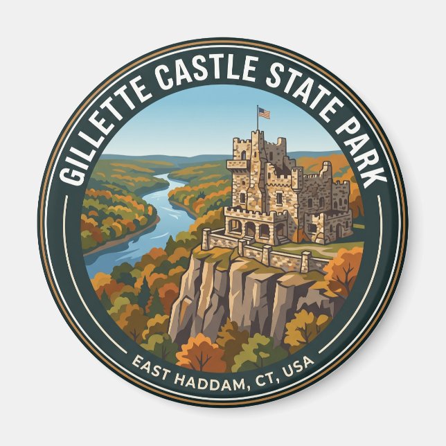 Gillette Castle State Park USA Magnet (Front)