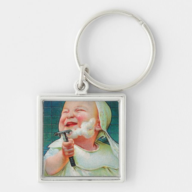 Gillette Safety Razor - Begin Early Shave Key Ring (Front)