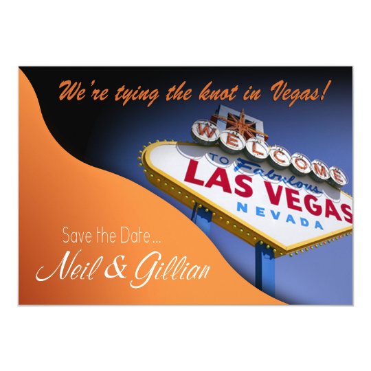 Gillian's Custom Las Vegas Save The Date Card