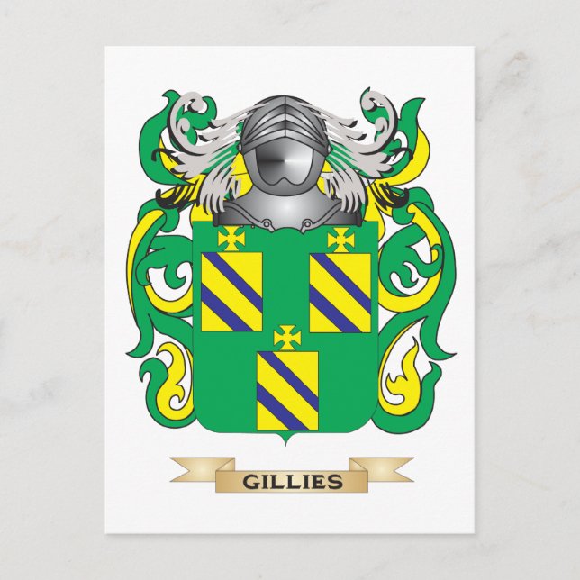 Gillies Coat of Arms (Family Crest) Postcard (Front)