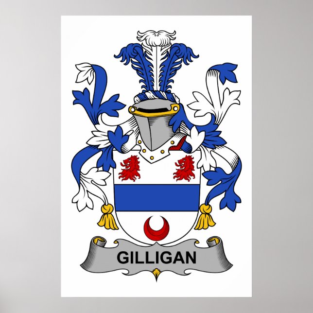 Gilligan Family Crest Poster (Front)