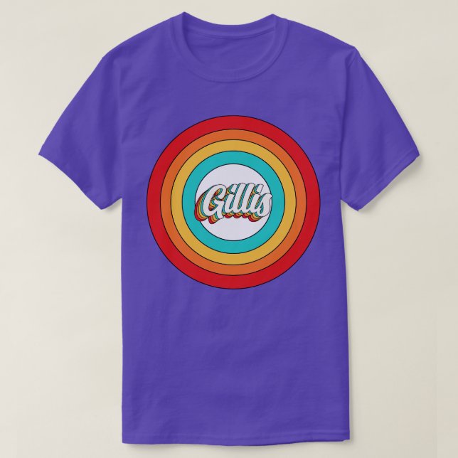 Gillis Name Shirt Vintage Gillis Circle (Design Front)