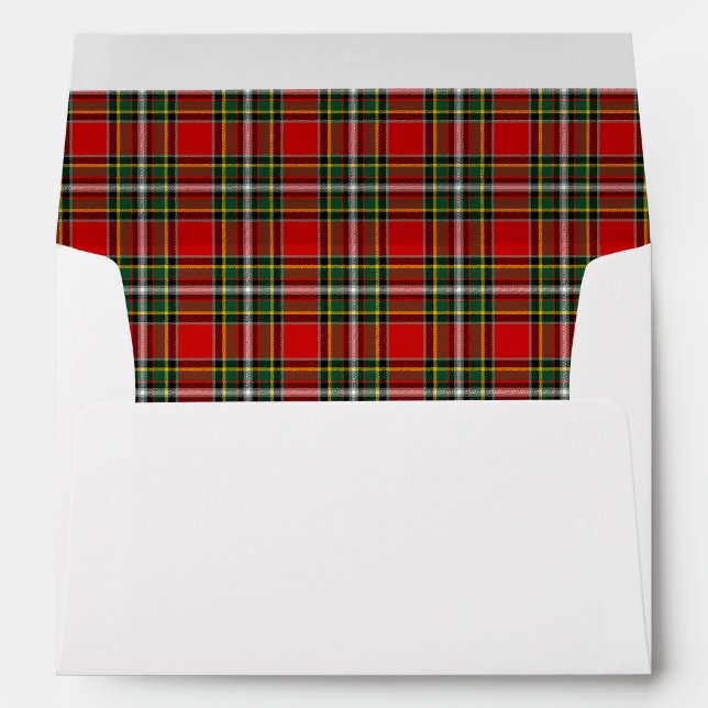 Gillispie Tartan Wedding Envelopes (Back (Bottom))