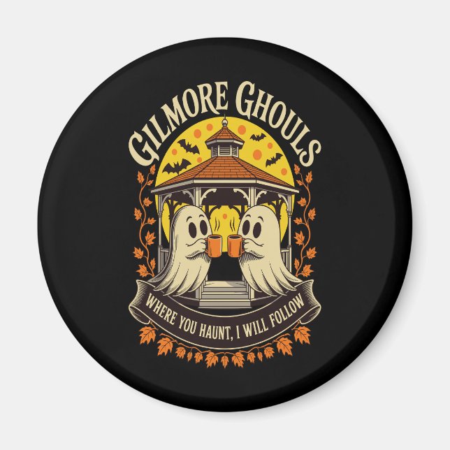 Gilmore Ghouls Halloween Ghost Magnet (Front)