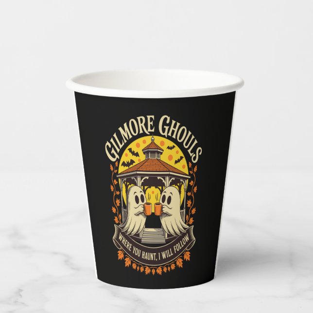 Gilmore Ghouls Halloween Ghost Paper Cups (Front)