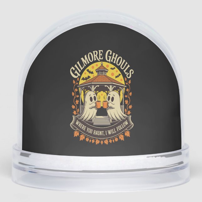 Gilmore Ghouls Halloween Ghost Snowglobe (Front)