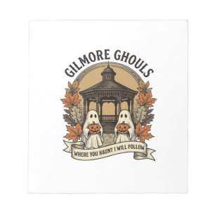 Gilmore Ghouls Vintage Halloween Ghost Notepad