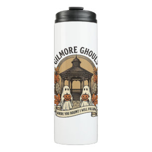 Gilmore Ghouls Vintage Halloween Ghost Thermal Tumbler