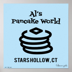 Gilmore Girls Al's Pancake World Logo Poster