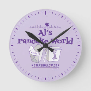 Gilmore Girls Al's Pancake World Round Clock