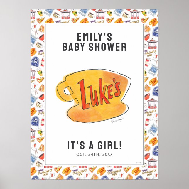 Gilmore Girl's Baby Shower Poster (Front)