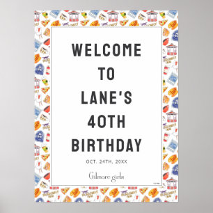 Gilmore Girl's Birthday Welcome Poster