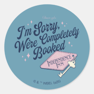 Gilmore Girls Completely Booked Design Classic Round Sticker